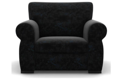 Heart of House Chloe Shimmer Fabric Chair - Black